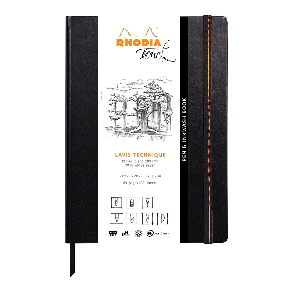 Touch Pen & Inkwash Book Hardcover A4