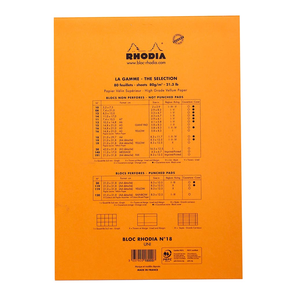 Bloc No. 18 Head Stapled Notepad A4
