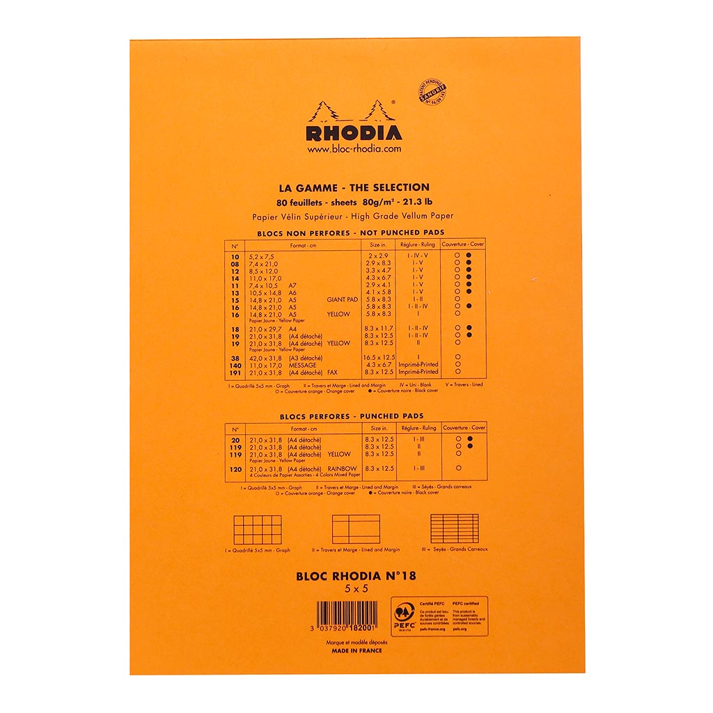 Bloc No. 18 Head Stapled Notepad A4