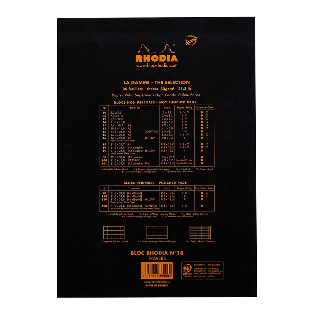 Bloc No. 18 Head Stapled Notepad A4