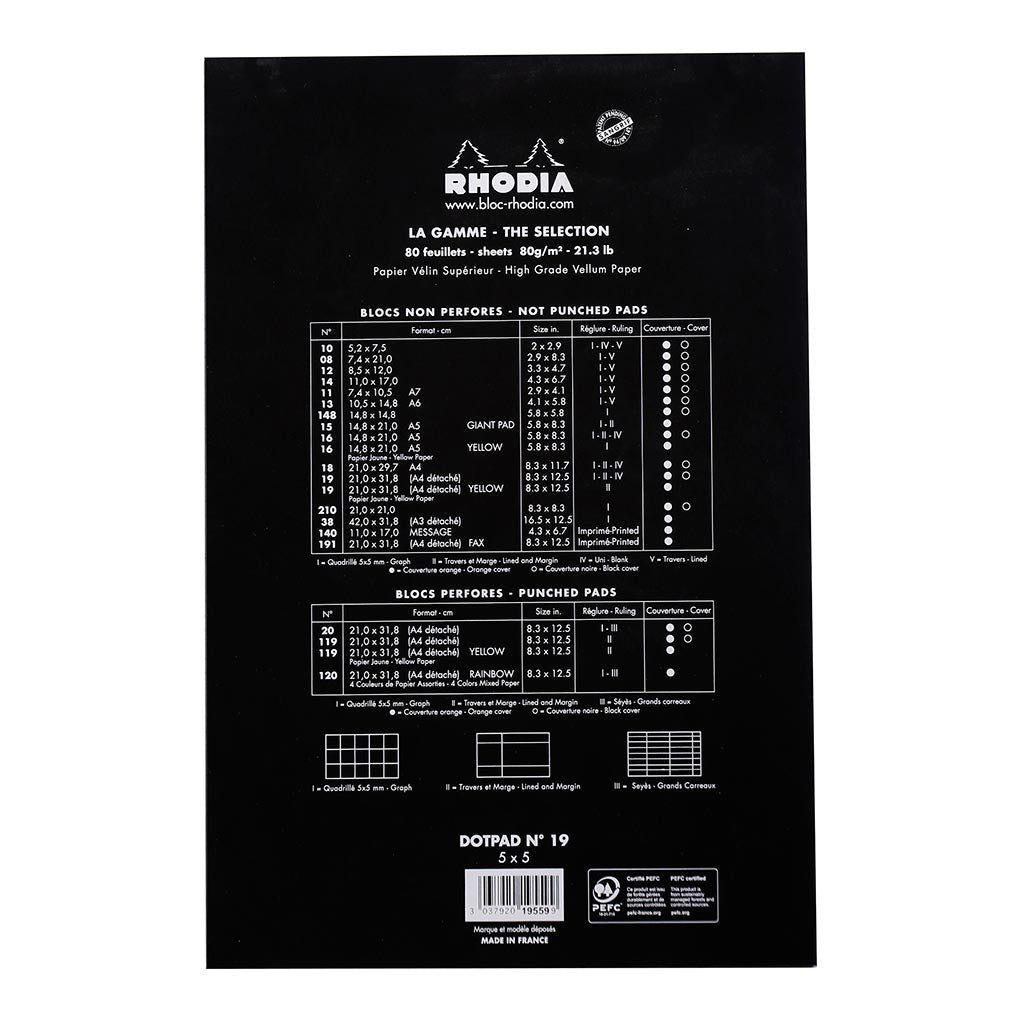 Bloc No. 19 Head Stapled Notepad A4+