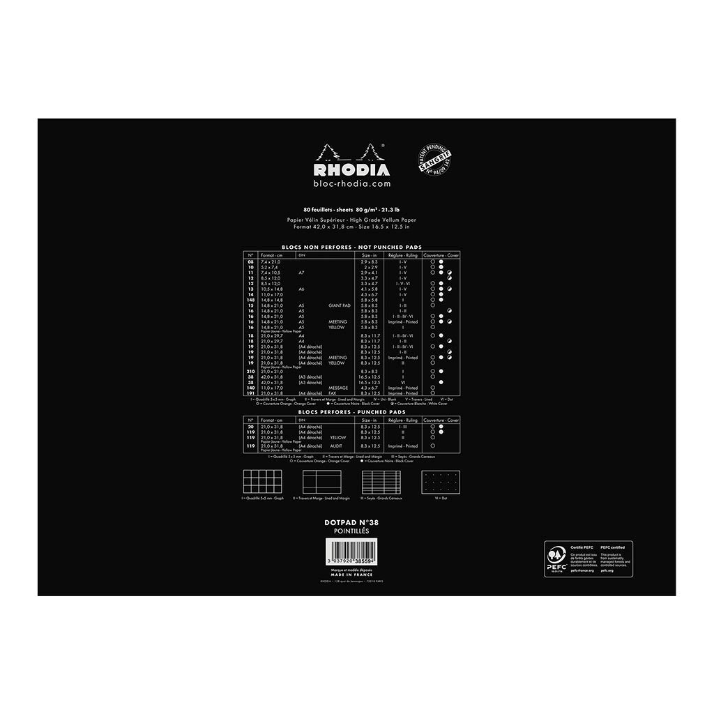 Bloc No. 38 Head Stapled Notepad A3+ Landscape
