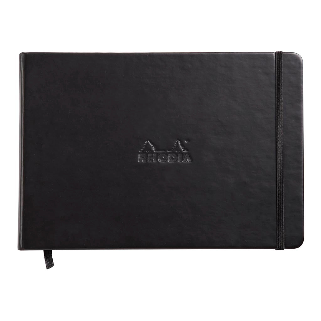 Rhodiarama Notebook Hardcover Black Edition A5 Landscape