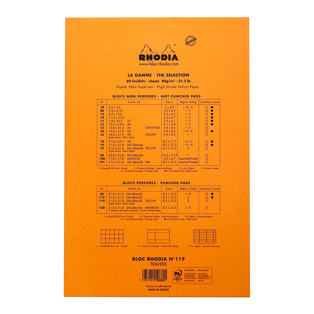 Bloc No. 119 Head Stapled Yellow Notepad A4+