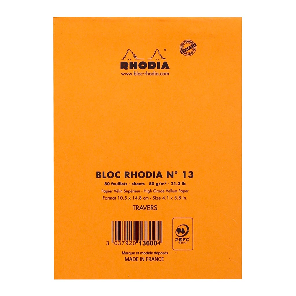 Bloc No. 13 Head Stapled Notepad A6