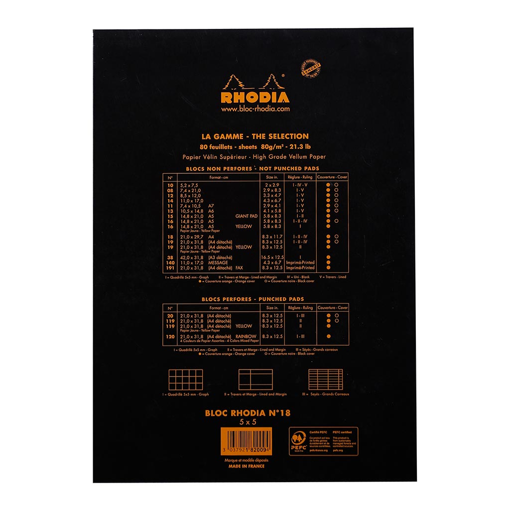 Bloc No. 18 Head Stapled Notepad A4