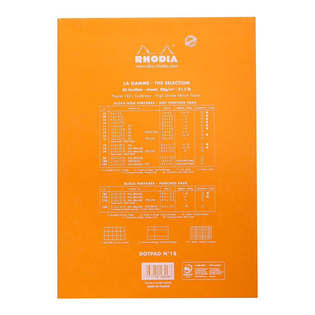 Bloc No. 18 Head Stapled Notepad A4