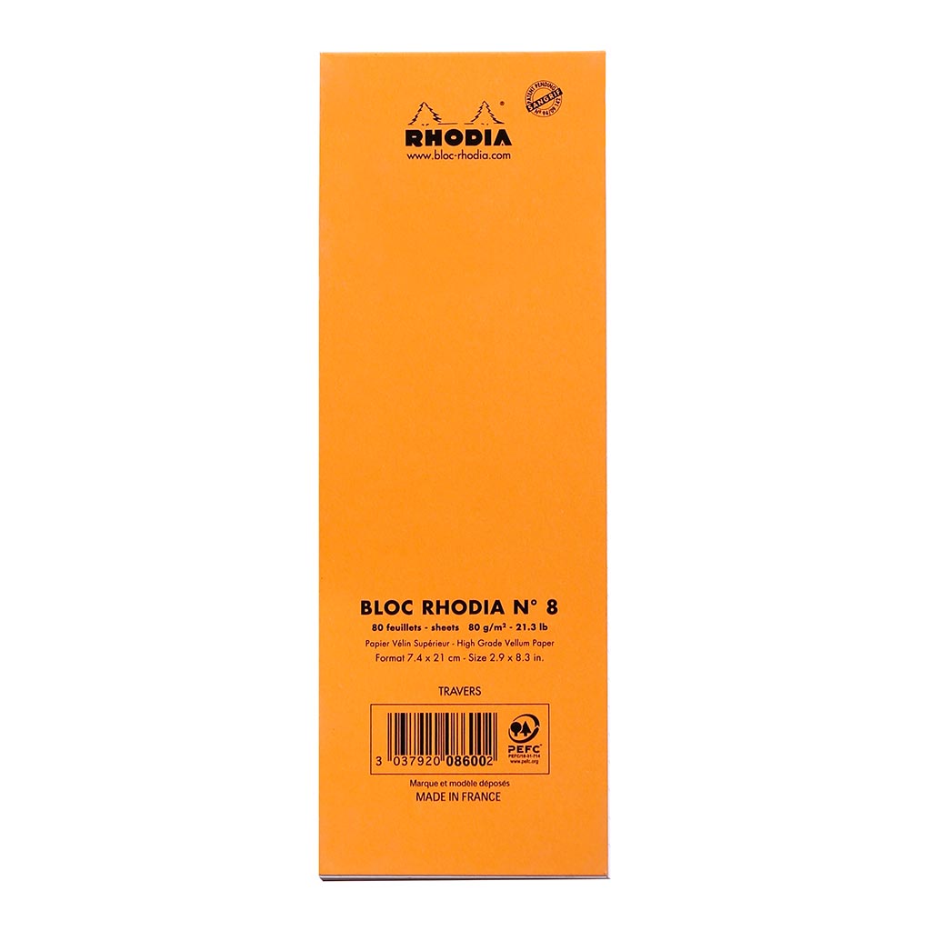 Bloc No. 8 Head Stapled Notepad List
